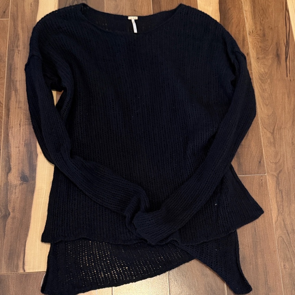 Free People Black Sweater